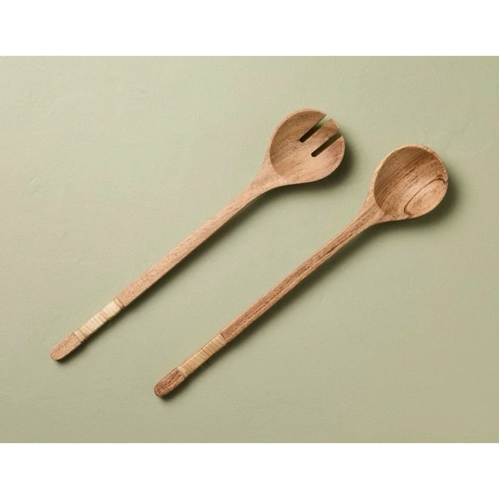 Hearth & Hand With Magnolia Wooden Salad Scoops - 2-pieces - NWOT